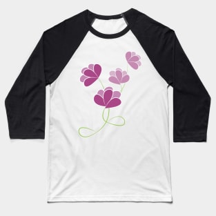 Flowers Baseball T-Shirt